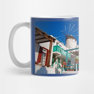 Greece. Mykonos. Windmill. Mug